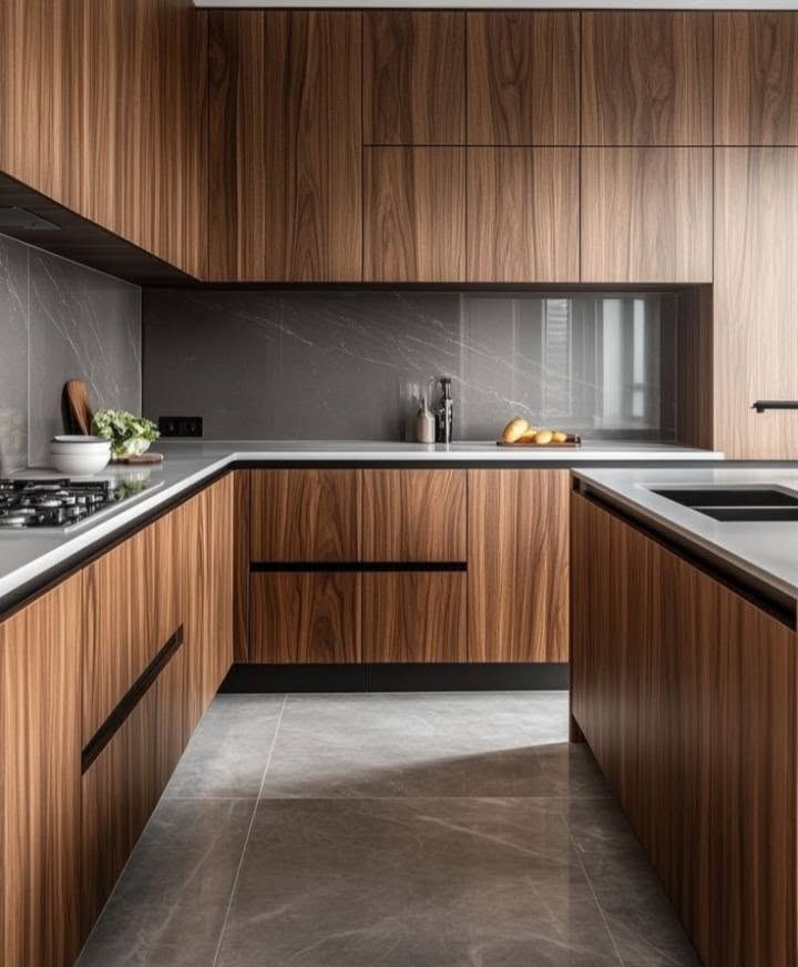 Mueble de cocina de madera fabricado a medida por DAL Muebles